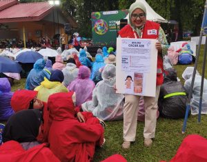 Tim Promkes PMI Jakarta Timur Lakukan Edukasi Pencegahan Cacar Air di World Muslim Scout Jamboree 2025