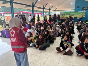 Tim Promkes PMI Jakarta Timur Lakukan Edukasi Pencegahan Cacar Air di World Muslim Scout Jamboree 2025