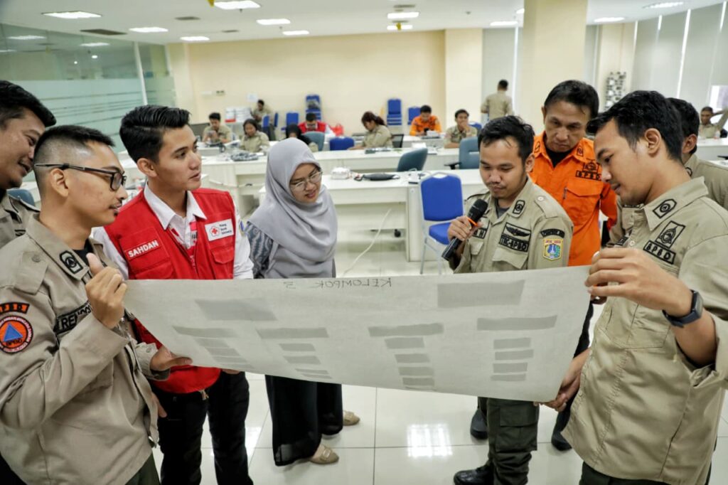 PMI Jakarta Timur Ikuti Kegiatan Peningkatan Kapasitas Kajian Kebutuhan Pascabencana