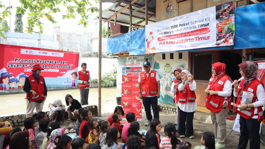 PMI Kota Jakarta Timur Lakukan Promosi Kesehatan dan Layanan Dukungan Psikososial bagi Anak Terdampak Bencana di Medan