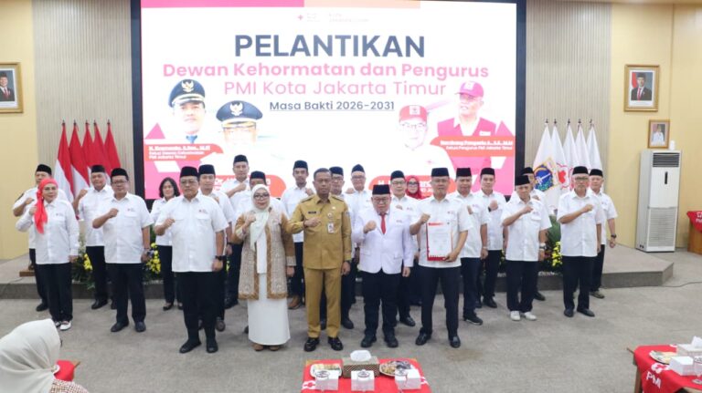KEPENGURUSAN PMI KOTA JAKARTA TIMUR MASA BAKTI 2026–2031 RESMI DILANTIK, SIAP PERKUAT PELAYANAN KEMANUSIAAN