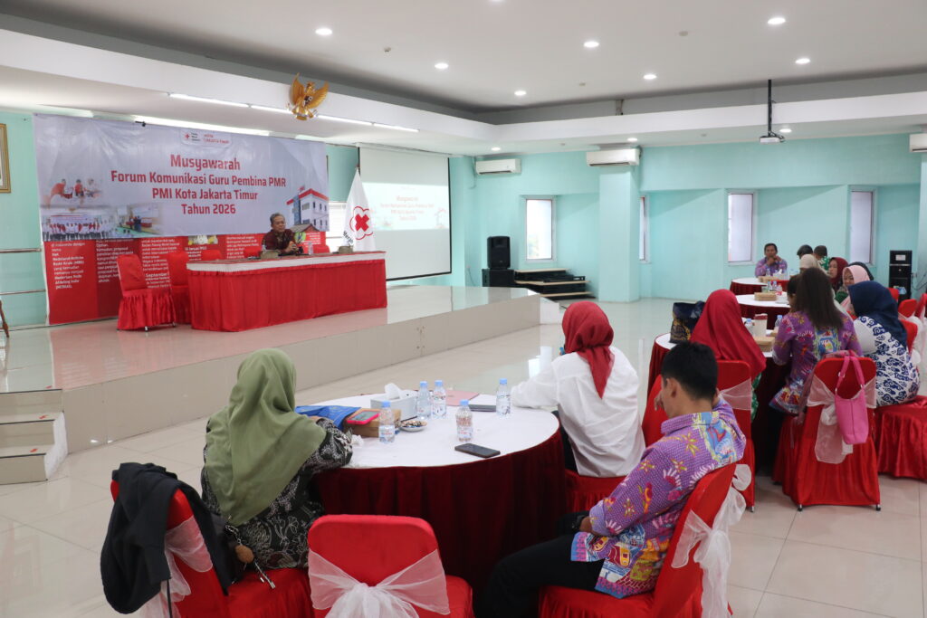 PMI Jakarta Timur Perkuat Komunikasi Guru Pembina PMR melalui Musyawarah Forum Komunikasi